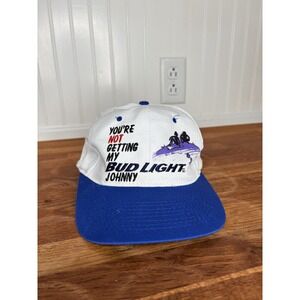 Vintage You're Not Getting My Bud Light Johnny Snapback Hat Cap 1995 90s Beer